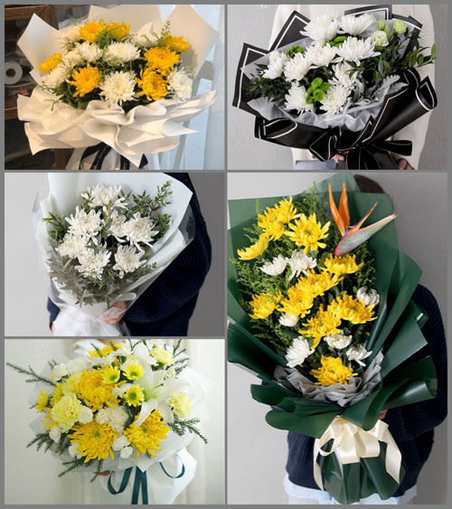 浙江省温州苍南县金乡镇汤鉴洋村白事花束代送